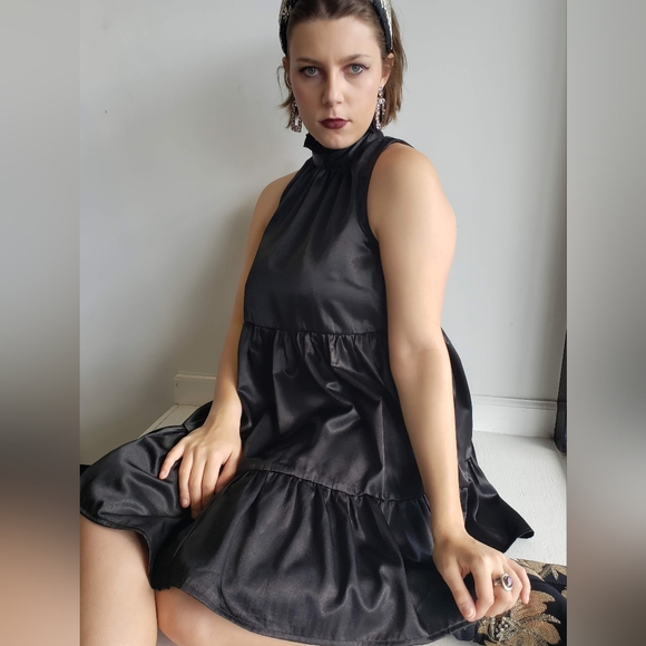 Fabrik black babydoll dress - Picture 1 of 2